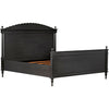 Noir Owen Bed, Eastern King, Pale - Mahogany