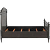 Noir Owen Bed, Eastern King, Pale - Mahogany