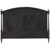 Noir Owen Bed, Eastern King, Pale - Mahogany