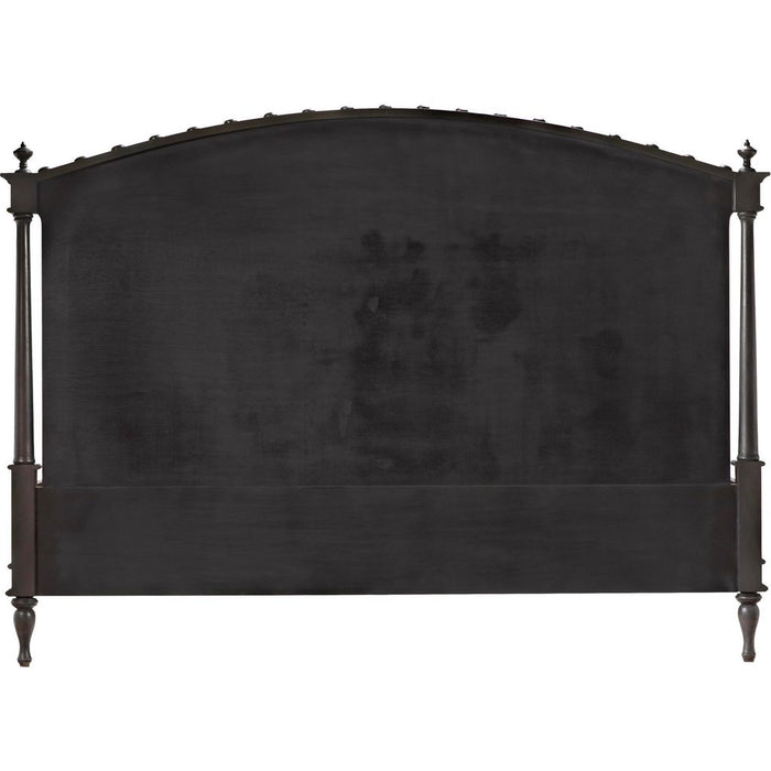 Noir Owen Bed, Eastern King, Pale - Mahogany