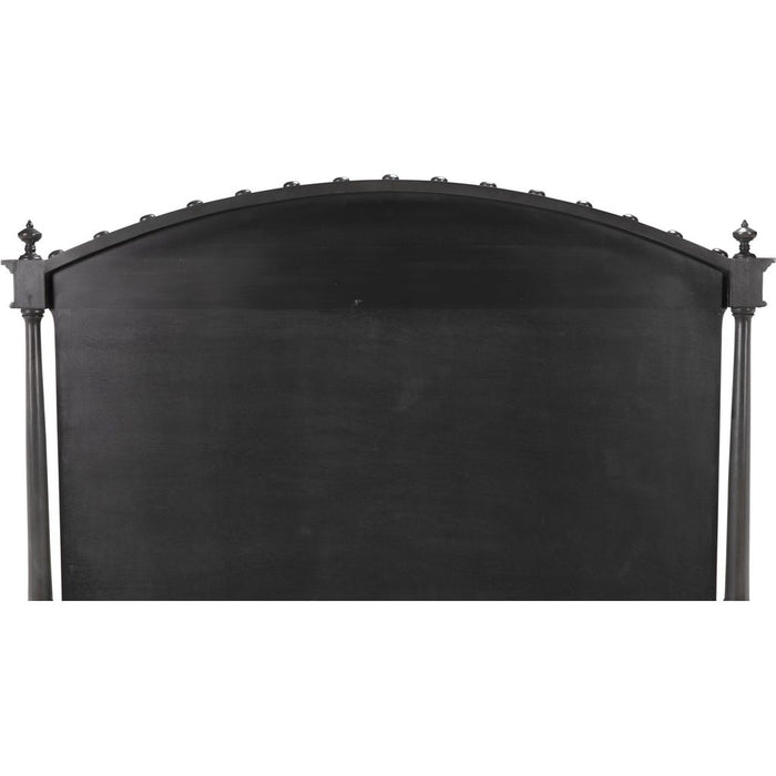 Noir Owen Bed, Queen, Pale - Mahogany