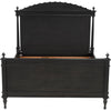 Noir Owen Bed, Queen, Pale - Mahogany