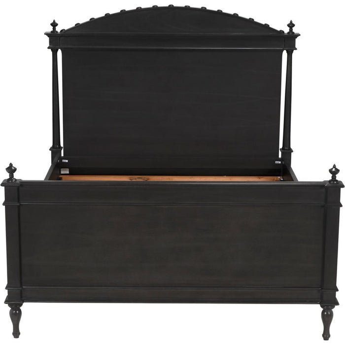 Noir Owen Bed, Queen, Pale - Mahogany