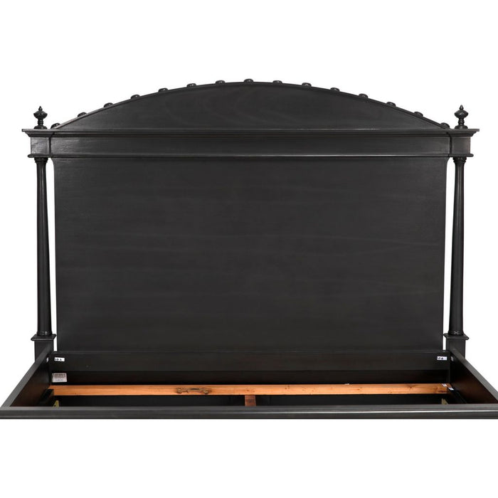 Noir Owen Bed, Queen, Pale - Mahogany