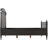 Noir Owen Bed, Queen, Pale - Mahogany