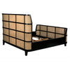 Noir Porto Bed, Eastern King, Hand Rubbed Black - Teak