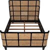 Noir Porto Bed, Queen, Hand Rubbed Black - Mahogany