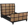 Noir Porto Bed, Queen, Hand Rubbed Black - Mahogany
