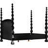 Noir Brancusi Bed, Queen, Hand Rubbed Black - Mahogany
