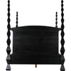 Noir Brancusi Bed, Queen, Hand Rubbed Black - Mahogany