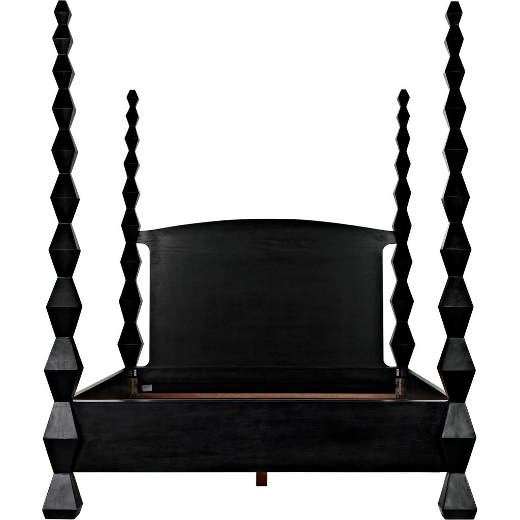 Primary vendor image of Noir Brancusi Bed, Queen, Hand Rubbed Black - Mahogany