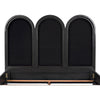 Noir Arch Bed, Eastern King, Pale - Mahogany