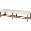 Noir Sweden Bench, Grey Wash - Mindi, 72" W