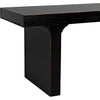 Noir Kir Bench, Hand Rubbed Black - Mahogany, 74" W