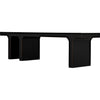 Noir Kir Bench, Hand Rubbed Black - Mahogany, 74" W