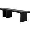 Noir Kir Bench, Hand Rubbed Black - Mahogany, 74" W