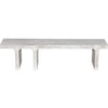 Noir Kir Bench, White Wash - Mahogany, 74" W