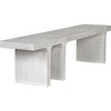 Noir Kir Bench, White Wash - Mahogany, 74" W