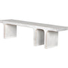 Noir Kir Bench, White Wash - Mahogany, 74" W