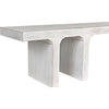 Noir Kir Bench, White Wash - Mahogany, 74" W