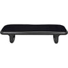 Noir Sigmund Bench - Mahogany & Black Cotton, 70.5" W