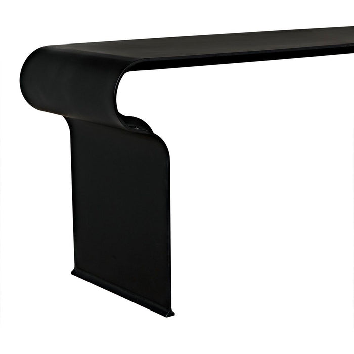 Noir Jabali Bench - Industrial Steel, 59.5" W