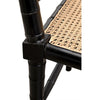 Noir Colonial Bamboo Dining Side Chair, Hand Rubbed Black - Mahogany, 22" W