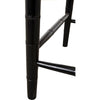 Noir Colonial Bamboo Dining Side Chair, Hand Rubbed Black - Mahogany, 22" W