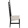 Noir Ladder Dining Chair, Hand Rubbed Black - Mahogany, 19" W