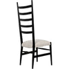 Noir Ladder Dining Chair, Hand Rubbed Black - Mahogany, 19" W