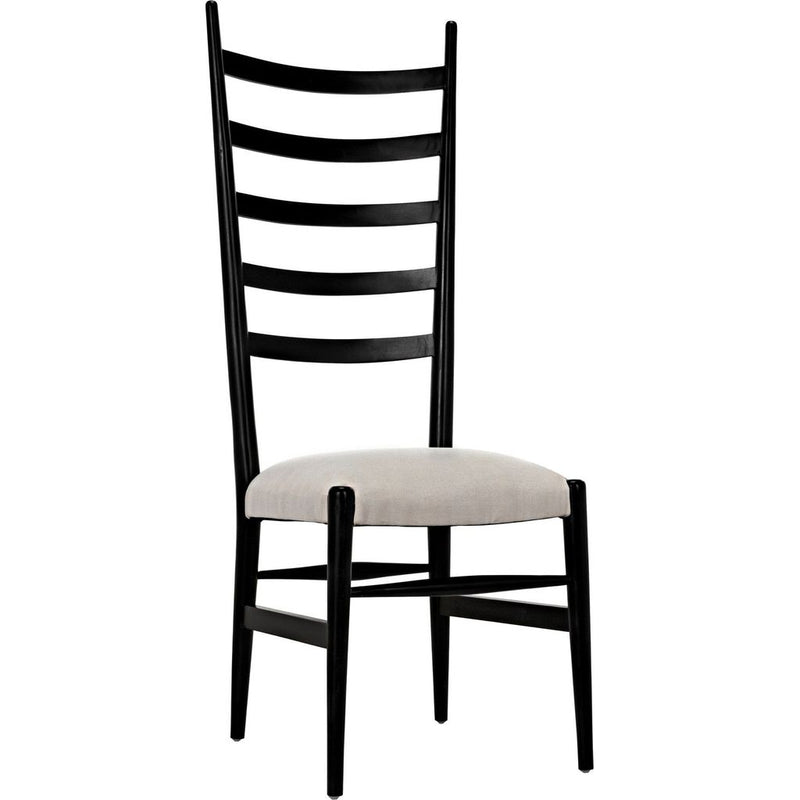 Primary vendor image of Noir Ladder Dining Chair, Hand Rubbed Black - Mahogany, 19