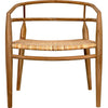 Noir Finley Dining Chair w/ Rattan, Teak, 26.5" W