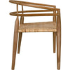 Noir Finley Dining Chair w/ Rattan, Teak, 26.5" W