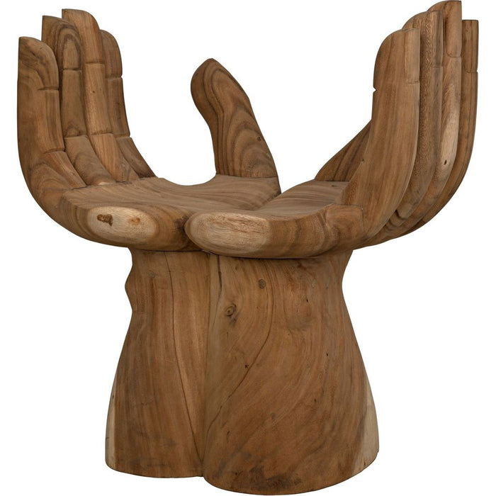 Noir Le Main Chair - Teak, 30" W