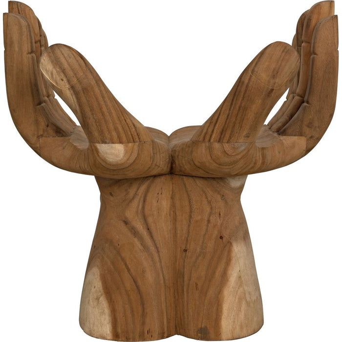 Noir Le Main Chair - Teak, 30" W