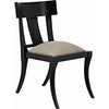 Noir Athena Dining Side Chair, Pale - Mahogany, 21" W