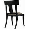 Noir Athena Dining Side Chair, Pale - Mahogany, 21" W