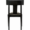 Noir Athena Dining Side Chair, Pale - Mahogany, 21" W