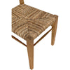 Noir Faley Dining Chair, Teak w/ Woven, 18.5" W