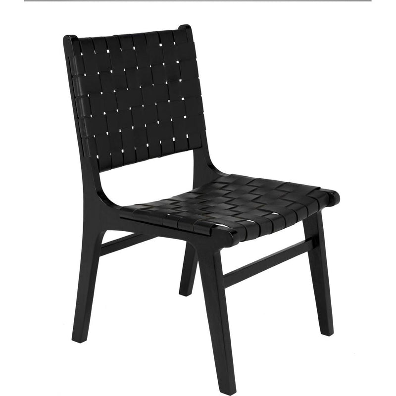 Primary vendor image of Noir Dede Dining Chair, Leather, Black, 20