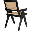 Noir Jude Dining Chair w/ Caning, Black, 21" W *50% Closeout Discount*