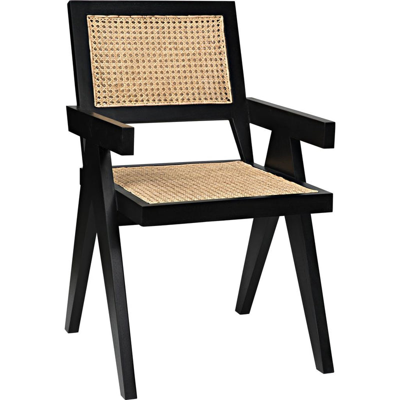 Primary vendor image of Noir Jude Dining Chair w/ Caning, Black, 21