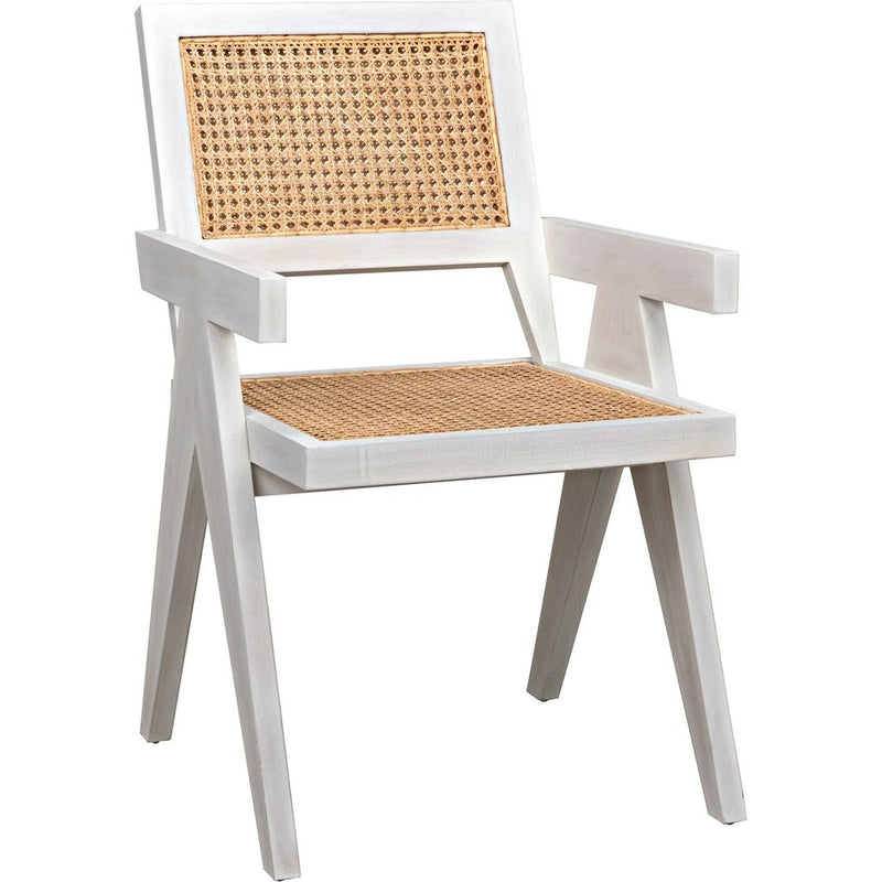 Primary vendor image of Noir Jude Dining Chair w/ Caning, White Wash, 21