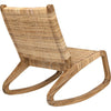 Noir Las Palmas Chair, Teak w/ Woven, 25.5" W