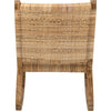 Noir Las Palmas Chair, Teak w/ Woven, 25.5" W