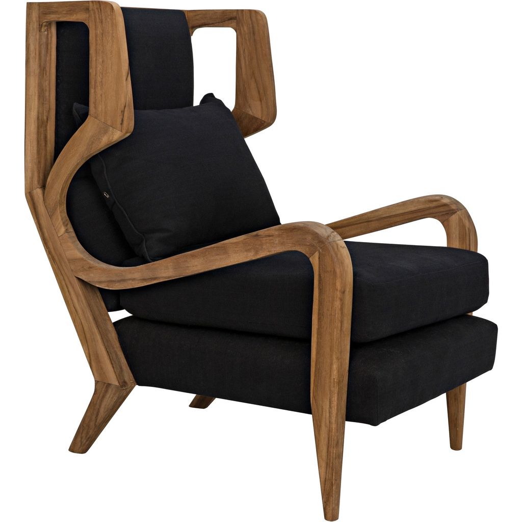 Noir Carol Chair, Teak, 29.5" W