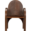 Noir Mars Chair, Dark Walnut w/ Details, 25.5" W