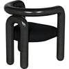 Noir Hockney Dining Chair - Mahogany & Cotton, 29" W