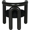 Noir Hockney Dining Chair - Mahogany & Cotton, 29" W