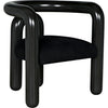 Noir Hockney Dining Chair - Mahogany & Cotton, 29" W